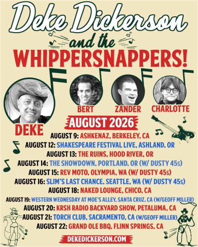 Deke Dickerson and the Whippersnappers at Grand Ole BBQ Flinn Springs