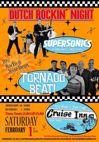 Dutch Rockin’ Night with Tornado Beat! & The Supersonics