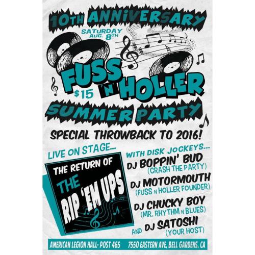 Fuss 'N' Holler Summer Party 2026
