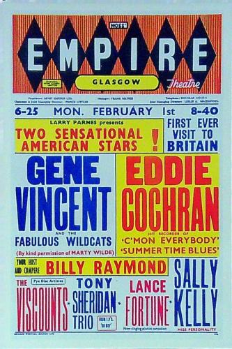 Gene Vincent & Eddie Cochran — Glasgow Empire 1960
