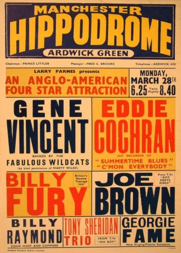Gene Vincent & Eddie Cochran — Manchester Hippodrome 1960
