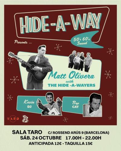 Hide-A-Way: Matt Olivera at Sala Taro, Barcelona