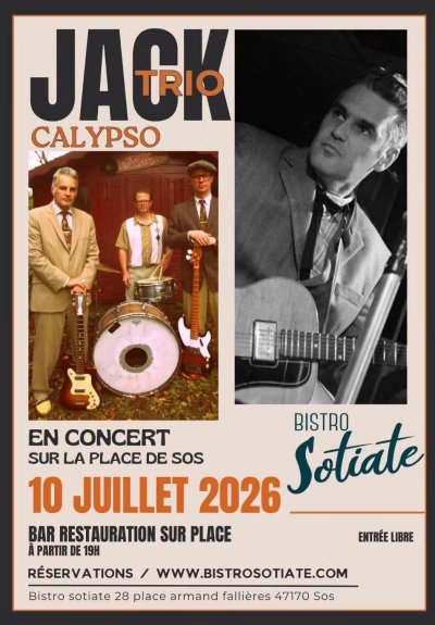 Jake Calypso Trio - Bistro Sotiate (Sos)