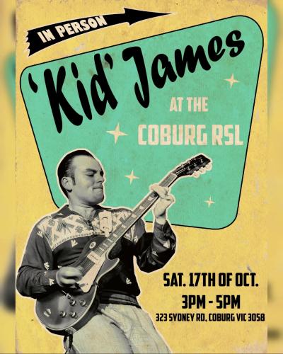 Kid James at Coburg RSL, Melbourne