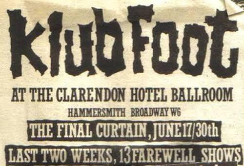 The Final Curtain – Klub Foot Farewell Shows