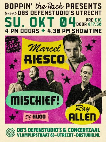 Marcel Riesco + Mischief! + Ray Allen at dB's, Utrecht