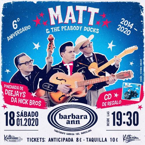 Matt & the Peabody Ducks - 6º Aniversario