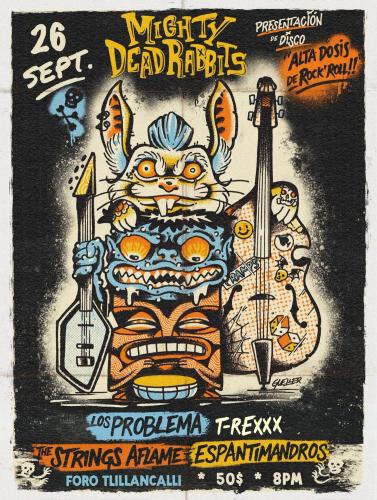 Mighty Dead Rabbits album launch at Foro Cultural Tlillancalli