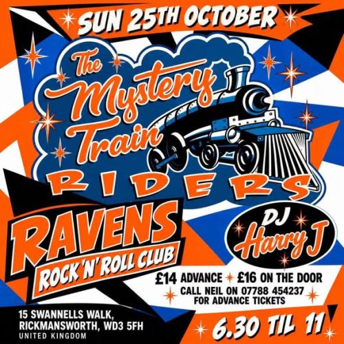 Mystery Train Riders at The Chorleywood Club, Rickmansworth