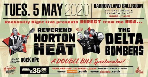 Reverend Horton Heat + Delta Bombers & Support from The Bikini Bottoms