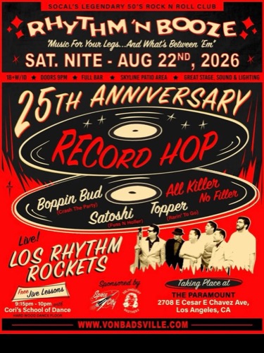 Rhythm 'n Booze 25th Anniversary Record Hop