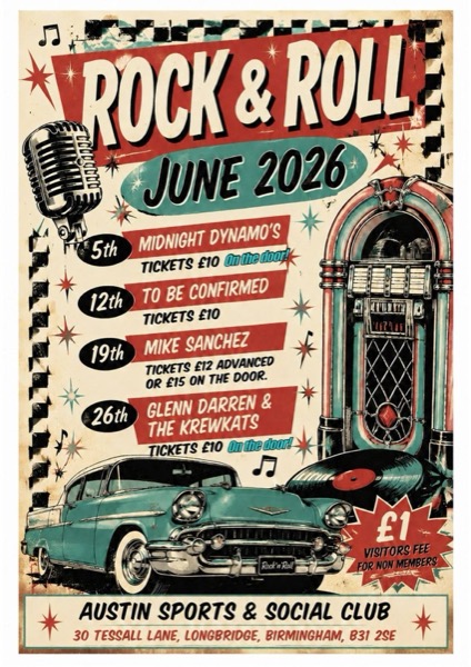 Rock & Roll June Fridays 2026 - Austin Sports & Social Club