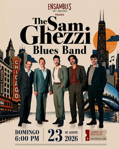 The Sam Ghezzi Blues Band at Ensambles Café Consciente