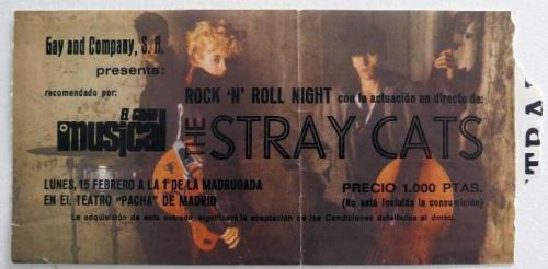 Stray Cats at Sala Pacha, Madrid