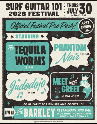 Surf Guitar 101 2026 Festival Pre-Party
