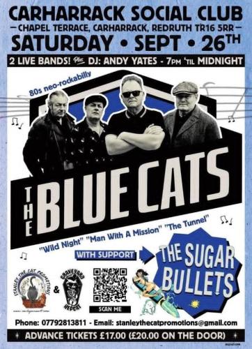 The Blue Cats at Carharrack Social Club