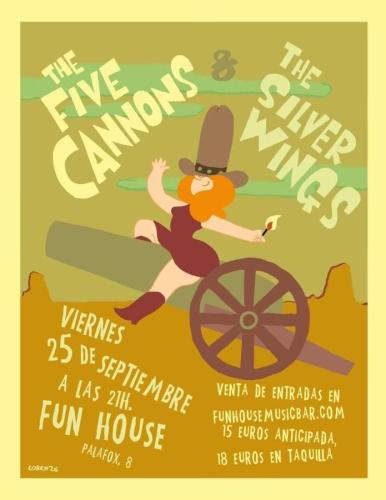 The Five Cannons + The Silver Wings at Fun House, Madrid