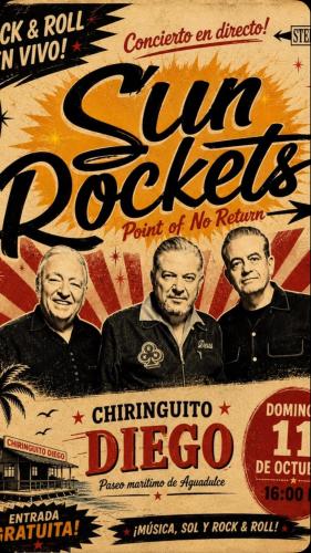 The Sun Rockets at Chiringuito Diego, Aguadulce