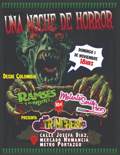 Una Noche de Horror: Ramses y los Malditos at Sala La Trinchera, Madrid
